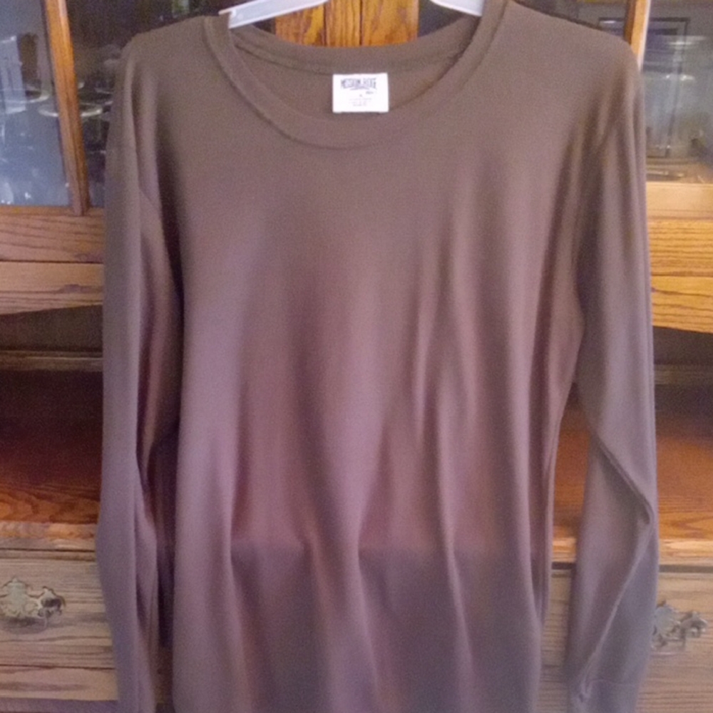 Brown Long Sleeve Top